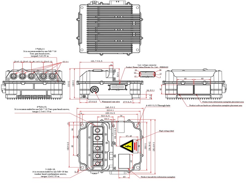 Pure Electric Mini Car 96V Motor and Controller