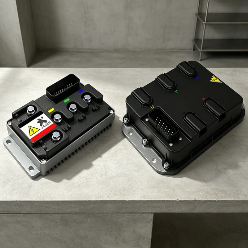Como o controlador do motor resolve o problema do consumo de energia através do módulo MOSFET?