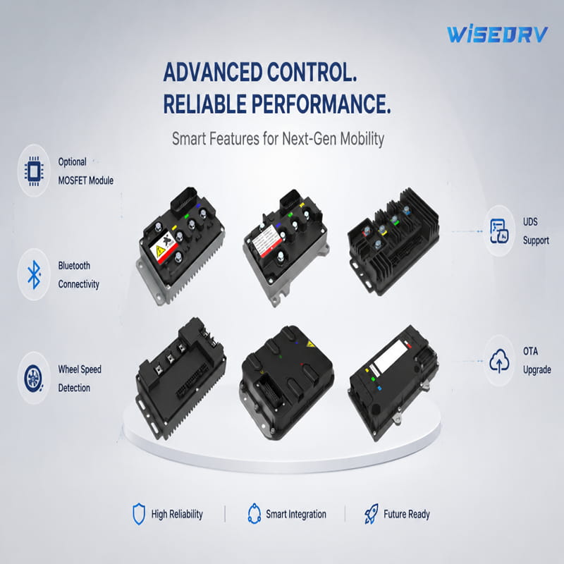 Como escolher o tipo certo de controlador de motor para veículos elétricos de duas rodas em termos de eficiência e potência?