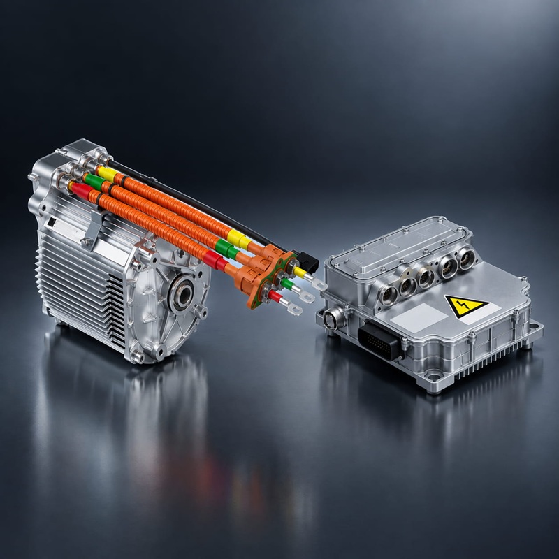 Electric drive solution for golf carts